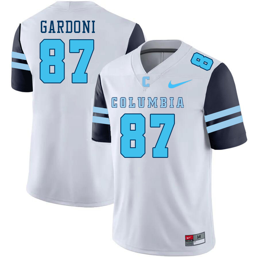 Men-Youth #87 Braylon Gardoni Columbia Lions 2023 College Football Jerseys Stitched Sale-White